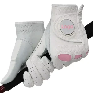 Custom Logo Men Golf Gloves Sheepskin Left Hand Fit Right Handed Golfer Sports All Weather Durable Grip