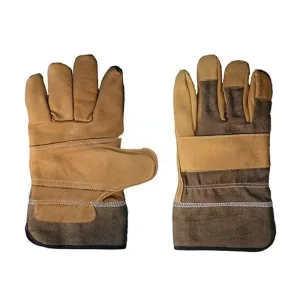 Custom Logo Men’s Leather Working Gloves Breathable Hand Safety for Outdoor