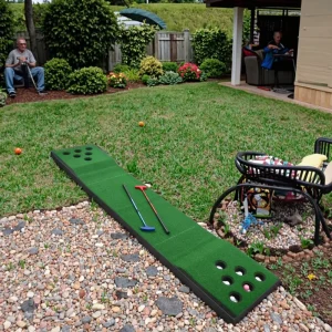 Custom Logo Mini Outdoor Golf Putting Green Set with 12 Cup Holes Foldable Practice Mini Golf Putting Course