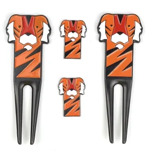 Custom Logo Multi function Golf Accessory Metal Golf Divot Repair Tool Golf Divot Tool Ball Marker