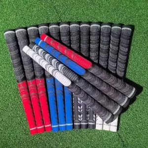 Custom Logo Non Slip Rubber Golf Club Grips Factory Price Midsize Standard Cord Golf Grips with OEM Non Slip