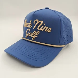Custom Logo OEM Golf Caps Laser Perforated Vintage Rope Waterproof Golf Cap 3D Embroidery Casquette De Golf