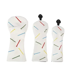 Custom Logo PU Leather Golf Headcover Set