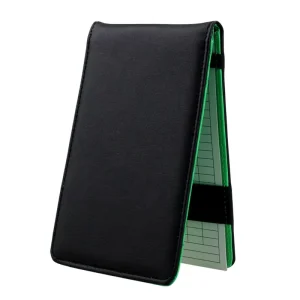 Custom Logo PU Leather Golf Scorecard Holder Portable Notebook Accessories Equipment OEM Option Available