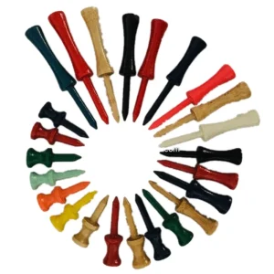 Custom Logo Painted Solid Color Golf Bamboo Packaged Tees
