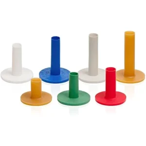 Custom Logo Plastic Golf Tee Durable Unbreakable Colorful Stable Golf Accessories for Driving Range Practice