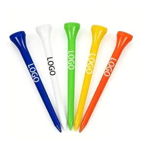 Custom Logo Plastic Golf Tees 3 1 4 Inch Heavy Duty Bulk Tees with Personalized Branding for Range and Retail