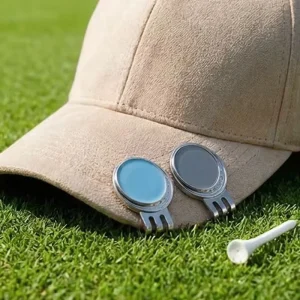 Custom Logo Plated Metal Modern Golf Hat Clip Die Cut Any Shape Promotional Business Gift Hat Clamp Cap