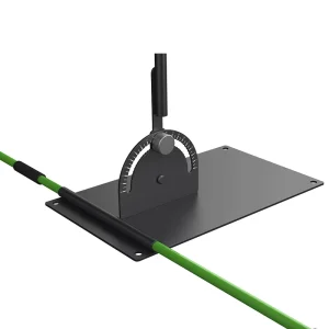 Custom Logo Portable 180° Swing Plate Golf Training Aid Alignment Stick Holder Metal Sports Trainer