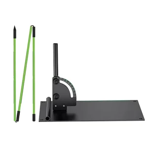 Custom Logo Portable Swing Plate Golf Training Aid Alignment Stick Holder Rubber Sports Trainer