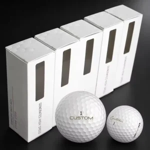 Custom Logo Practice Golf Balls 2 Layer Bulk Driving Range Training Balls Durable Surlyn Cover