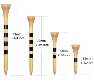 Custom Logo Printed Bamboo Golf Tees Pouch Holder Multiple Colors IVY GA 21 5