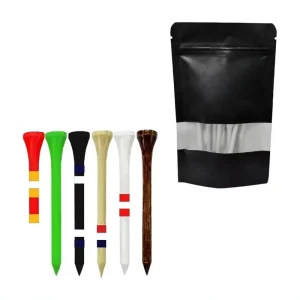 Custom Logo Printed Eco Friendly Bamboo Golf Tees Available in 42 54 70 83mm Lengths for Driving Range and Course Use