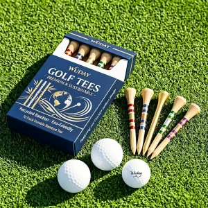 Custom Logo Printed Personalized Gift Set With Packaging Box For Professional Golf Tees