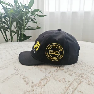 Custom Logo Short Brim 6 Panel Vintage Soft Top Baseball Cap Retro Unstructured Short Bill Hat Streetwear Accessories