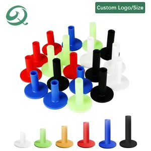 Custom Logo Size Color Soft Golf Tees in Bulk 38mm 60mm 70mm 88mm Unbreakable Rubber Golf Tees for Range Mat