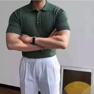 Custom Logo Summer Men’s High Quality Breathable Pattern Type Solid Short Athletic Sports Golf Polo Shirts