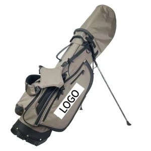 Custom Logo Ultra-Lightweight Waterproof Nylon Golf Stand Bag Unisex with Zipper Closure
