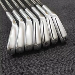 Custom Logo Unisex Forged Iron Head Golf Clubs Right-Handed Golf Irons Set with PU Rubber Grip Waterproof