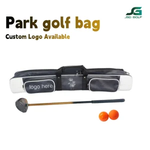 Custom Logo Waterproof PU Leather Park Golf Bag 92cm Professional Park Golf Club Case with Adjustable Shoulder Strap