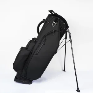 Custom Logo Waterproof PU Leather Premium Golf Club Carrying Bag with Bracket & 6 hole Head Golf Stand Bag for Men and Women