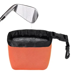 Custom Logo Waterproof Portable Golf Club and Golf Ball Cleaning Bag Cleaner Golf Wash Pouch