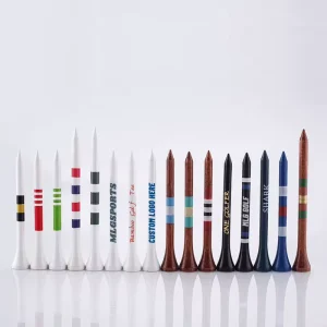 Custom Logo Wooden Bamboo Golf Tees Eco Friendly Durable and Personalized Golf Accessories