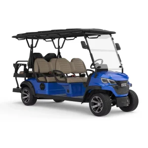 Custom Luxury 6 Seater Electric Golf Cart 72V Lithium Battery Off Road Tires Sightseeing Car for Hotels Resorts