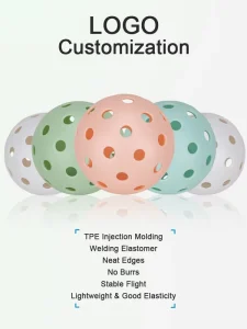 Custom Made EVA Plastic Soft Hollow out Pickleball Balls Durable Honeycomb Portable Indoor Golf Sports Training