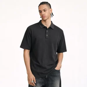Custom Men Polo Shirt Plain Solid 100% Cotton Short Sleeve Lapel T Shirt Breathable Casual Workwear