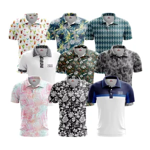 Custom Men’s Big and Tall Retro Vintage Golf Apparel Vest Top Quality Polyester Polo Shirt