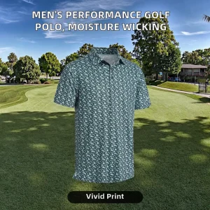Custom Men’s Breathable High Quality Golf Shirt Printed Striped Jersey Short Sleeve Spandex Polyester