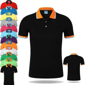 Custom Men’s Golf Shirts with Blank Design Knitted Fabric Printed Logo Embroidery Formal Style Short Sleeve
