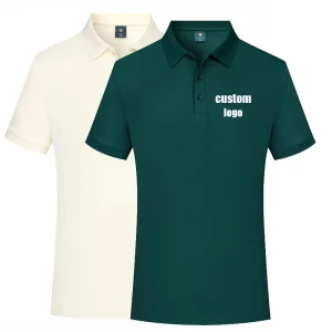 Custom Men’s Sports Golf Shirt Breathable Short Sleeve Formal Embroidered Logo