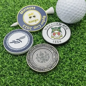 Custom Metal Golf Accessories Magnetic Golf Tees and Ball Marker Holder