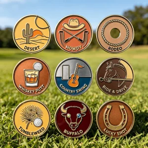 Custom Metal Modern Luxury Custom Flat Golf Ball Marker Ball Marker Golf Bulk Ball Marker Golf Hat