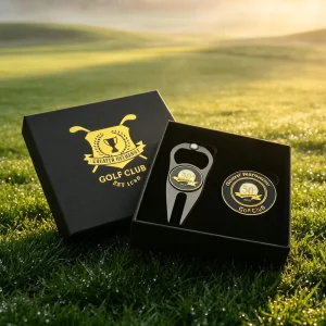 Custom Metal Modern Luxury New Products Traditional Red Metal Golf Divot Tool Box