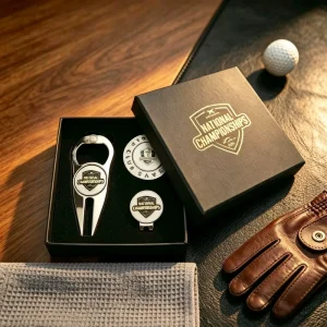 Custom Metal Personalized Portable Butterfly Knife Retractable Golf Single Spike Divot Tool Golf Hat Set