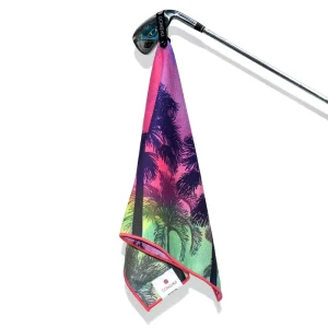 Custom Microfiber Sport Towel Pineapple Waffle Weave Quick Dry High Water-absorbing Golf Towel
