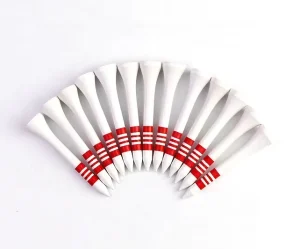 Custom Multi Color Bamboo & Wood Golf Tees Natural Durable and Stable 3 1/4 Pack of 50 Big Cups