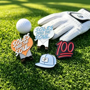 Custom Multifunctional Metal Golf Divot Tool With Ball Marker Blank for Engraving Magnetic Hat Clip Metal