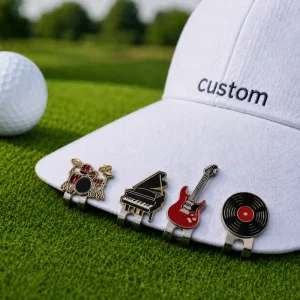 Custom Music Piano Styles Magnetic Golf Ball Maker Hat Clip Eco friendly Zinc Alloymetal Golf Accessories