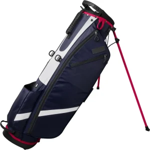 Custom Navy White Red Polyester Lightweight Large Capacity Golf Carry Bag