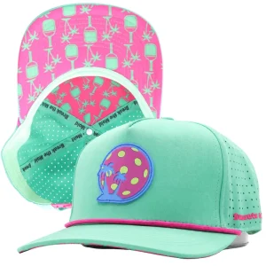 Custom Neon Rope Rubber Patch Laser Cut Perforated Waterproof Breathable Performance Golf Cap Manufacture Hats