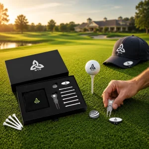 Custom New Metal Corporate Golf Gifts Golf Divot Tool Golf Towel Ball Marker Hat Clip Golf Tee for Business Gift