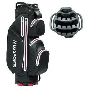 Custom Nylon Golf Cart Bag With 14 Way Divider Top Waterproof With Handles Printed Logo