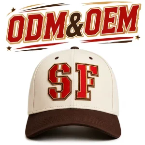 Custom ODM OEM Two Tone Soft Washed Dad Hat 3D Puff Letter Embroidery Logo Adjustable Sports Casual Baseball Cap