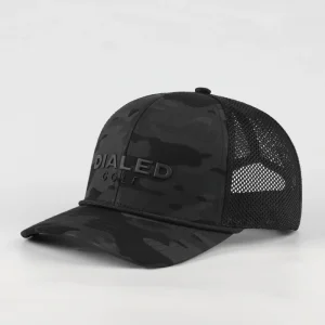 Custom OEM High Profile Camo 5 Panel Embroidery Logo Mesh Hat Lining Camouflage Curved Brim Outdoor Golf Trucker Cap