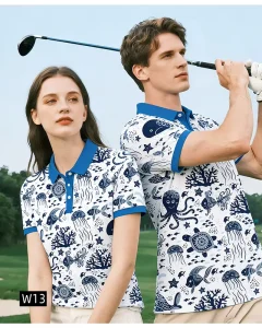 Custom OEM Logo Printed Quick Dry Fit Sports Quick Dry Fashion Golf Clothes Polo Shirt Clothing Manufacturer