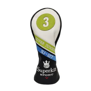 Custom PU Leather Golf Club Headcovers Set Driver Hybrid Putter Embroidery
